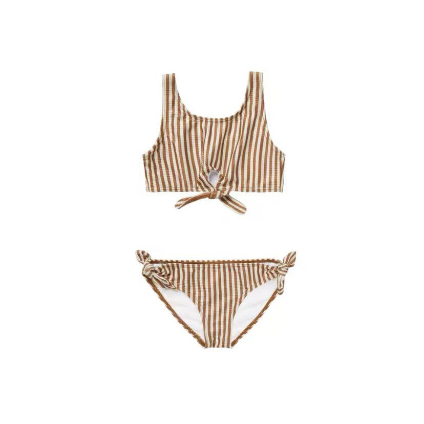 Striped swim suit