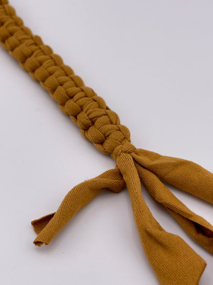 Braided Pacifier Chain with Wood Clip