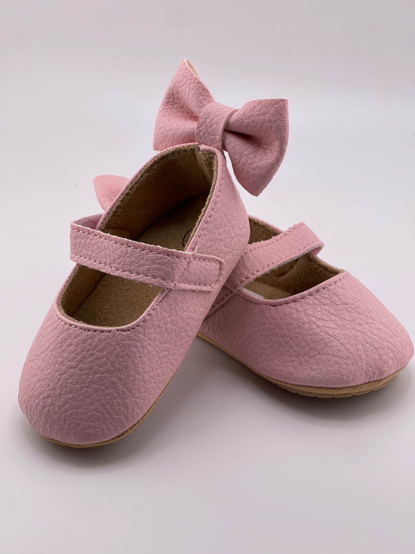 Girls infant bow shoes