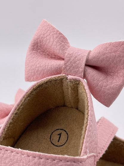 Girls infant bow shoes