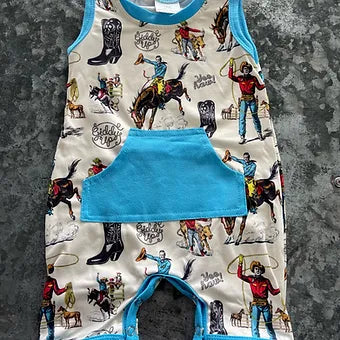 Boys cowboy romper